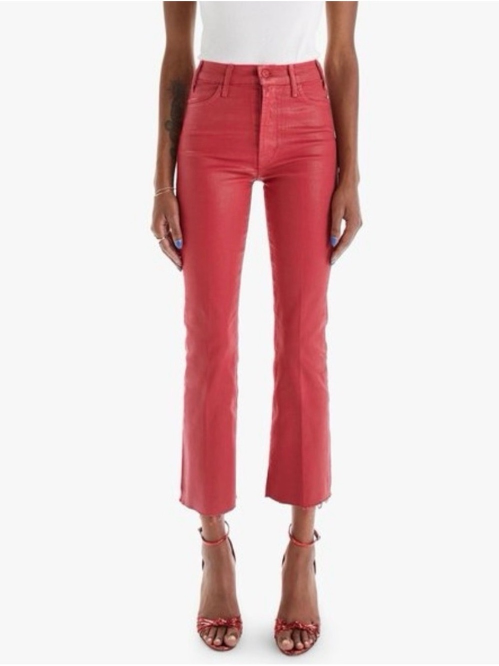 MOTHER The Hustler Ankle Fray Jeans